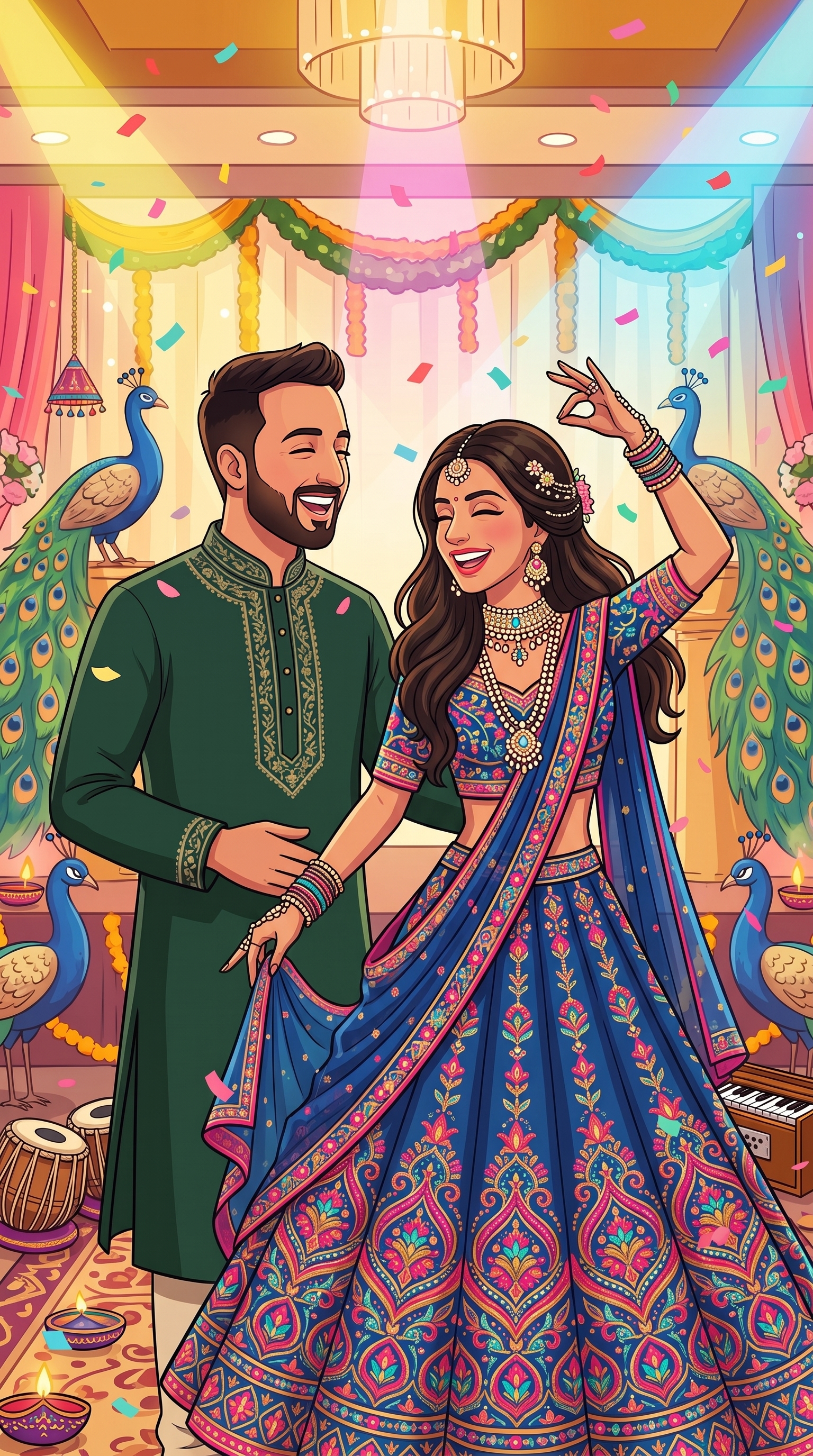 Sangeet Jaago Celebration - Komal & Aakarshan